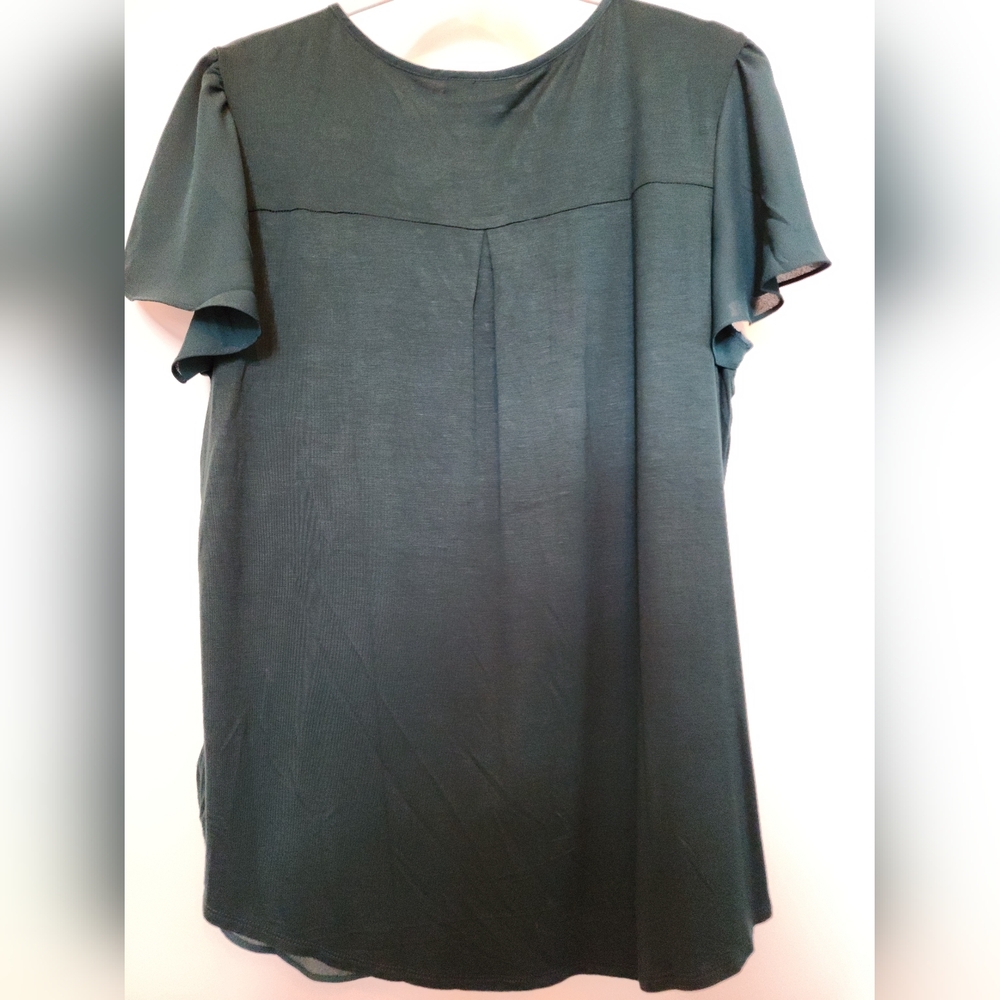 NWT Fortune & Ivy Kelly Green Blouse from Stitchfix - Picture 6 of 11